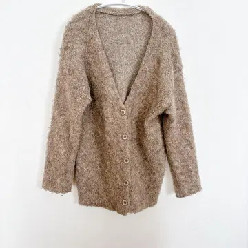 natural couture 후와후와 베이지 니트 가디건 프리 사이즈