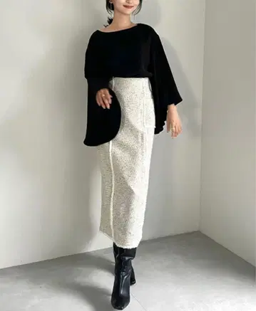 [ 겨울 의류 ] anuans 아뉴앙스 트위드 타이트 스커트