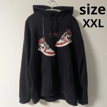 조던 1985 남성용 풀오버 후드티 시카고 블랙 XXL