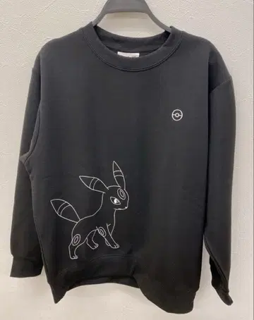 포켓몬스터 블래키 속기모 맨투맨 L 블랙