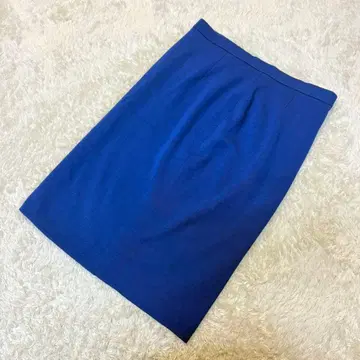 [ LINEAR ] 여성용 2 니트 타이트 스커트 블루