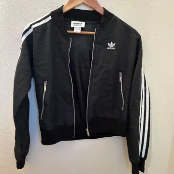 아디다스 자켓 백 시스루 저지 스포티 3선 라인 M