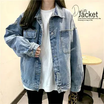 데님 자켓 한국 스타일 L 사이즈