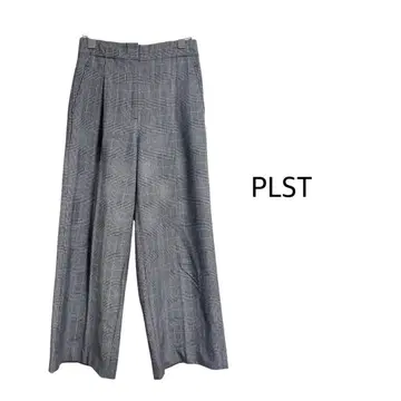 PLST 플라스테 웜 리저브 와이드 팬츠 XS 체크