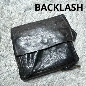 BACKLASH 백래쉬 접이식 지갑 천연 가죽 가죽