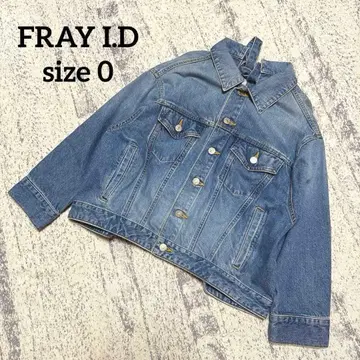 [프레이 아이디] 데님 자켓 백리본 셔링 루즈 G