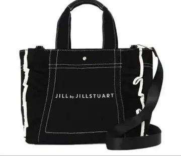 질 바이 질 스튜어트 프릴 토트백 블랙