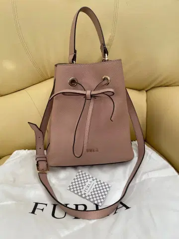 FURLA 핑크 베이지 2way 숄더