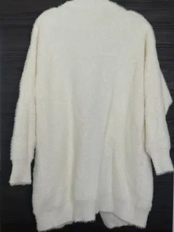 화이트 오픈 프론트 가디건