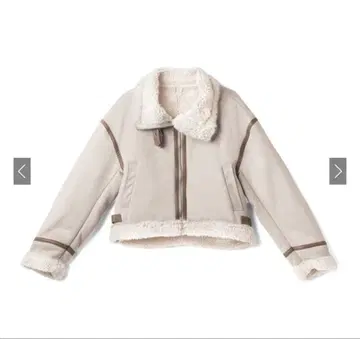 GRL 숏 기장 보아 무스탕 자켓 [ k9058b ] 아이보리