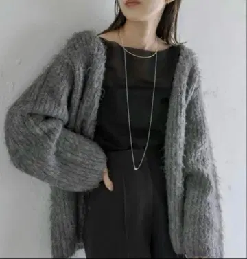 [ 미니멀리스트 세일 ] mystic 미스틱 울 혼방 샤기 가디건