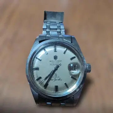 월쌈 디럭스 손목시계 남성용 실버 다이얼 작동품