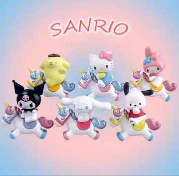 산리오 피규어 회전목마 세트