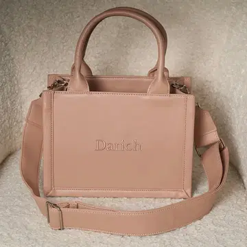 Darich 로고 숄더 가죽 미니 토트백