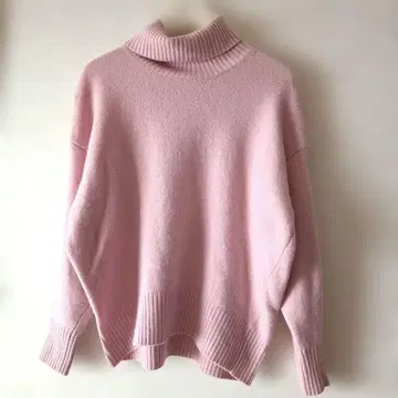 SHIPS 쉽스칼라 터틀넥 스웨터 니트 핑크 캐시미어 함유