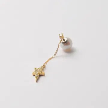 MAYU 스타 귀걸이 한쪽 star pierce MA0359-CZ-WH