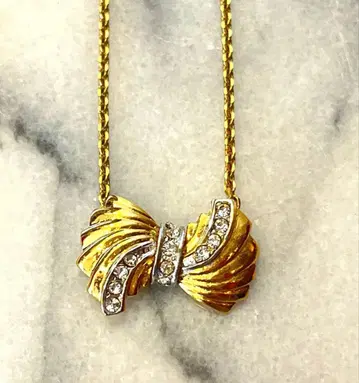 PARIS JIS Vintage 리본 목걸이