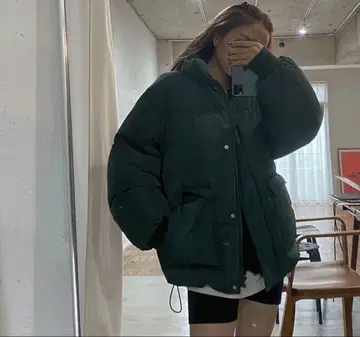 [ LAGUAGEM ] 다크 그린 퍼퍼 자켓