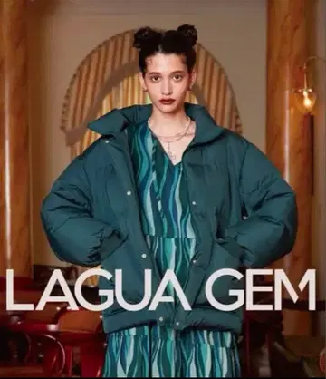 [ LAGUAGEM ] 다크 그린 퍼퍼 자켓