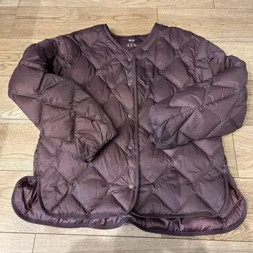 UNIQLO 울트라 라이트 다운 브라운 퀼팅