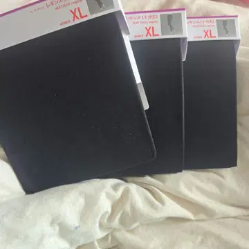 HEATTECH 레깅스 XL 블랙 3세트