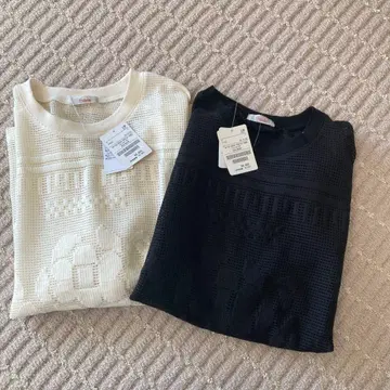 [택 포함] 완전 미사용 새상품 프릭스스토어 프리 메쉬 플라워 T셔츠