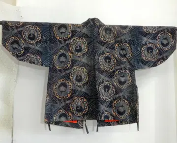 목화 메이지기 남색 목화 묶음 노시와 학 거북 겉옷