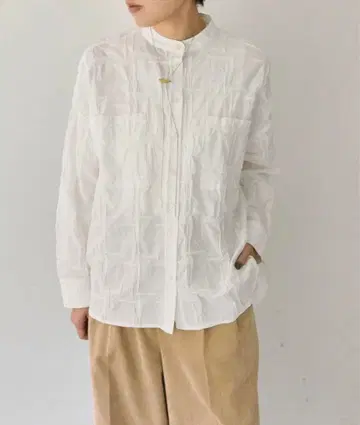 블록 블라우스 ear PAPILLONNER(이아 파피요네)