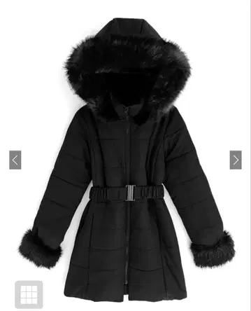 GRL 그레일 벨트 포함 퍼 다운 코트 [ kd13 ]