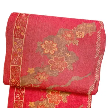 후쿠로 오비 당화 당화 와인 레드 기모노 061t