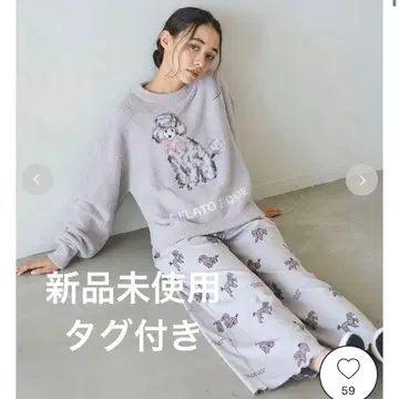 젤라또피케 푸들 패턴 롱T&롱팬츠 상하의 세트