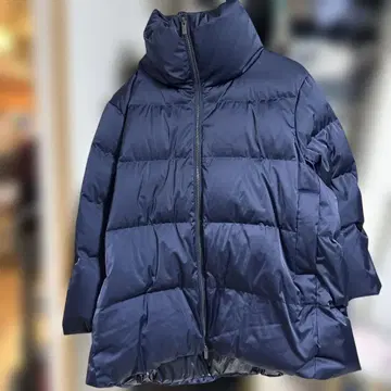 네이비 다운 자켓 하이넥