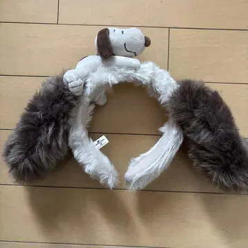 SNOOPY 강아지 귀 머리띠 봉제 인형 포함