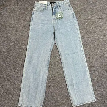 BLACKUP 슬림 롱 스트레이트 데님 팬츠 블루