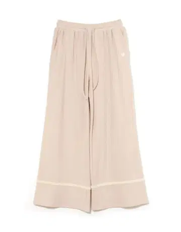 Milky pile heart long pants