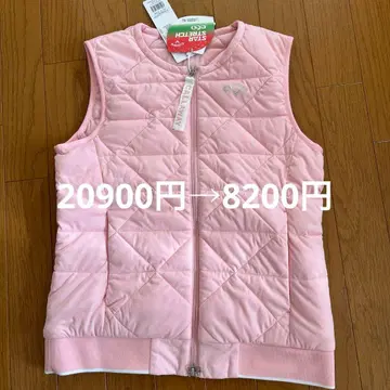 캘러웨이 핑크 퀼팅 베스트