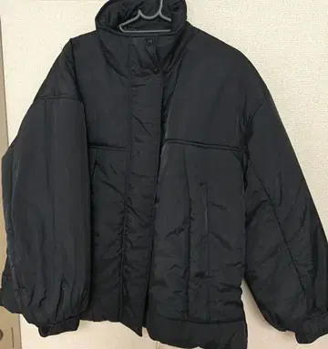 새상품 시마무라 패딩 자켓 코트 아우터 L 블랙 세탁 가능