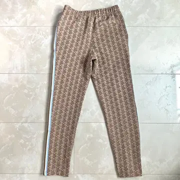 단종 초레어 LACOSTE 사이드 테이핑 모노그램 자카드 트랙 팬츠