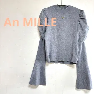 안미르 An MILLE 그레이 AA 참 리브 니트 여성용