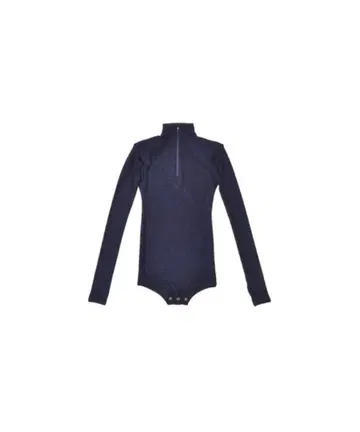 [ DLESS ] 하프 지퍼 롱 슬리브 바디수트