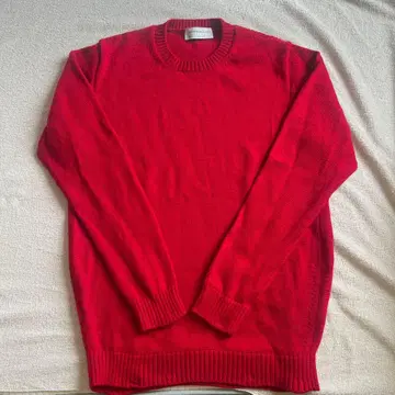 TOMORROWLAND 빨간색 크루넥 니트 스웨터