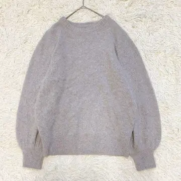 [ 새상품급 ] 레릴 울 실크 니트 벌룬 슬리브 폭신폭신 인기 최근 모델