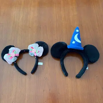 미키 모양 머리띠 2개 세트