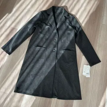 택 포함 새상품 앙비 모드 코트 그레이 40