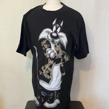 LOT29 x Looney Tunes 실베스터 롱 T셔츠 블랙 XL