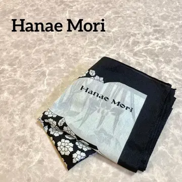 Hanae Mori 실크 꽃무늬 손수건