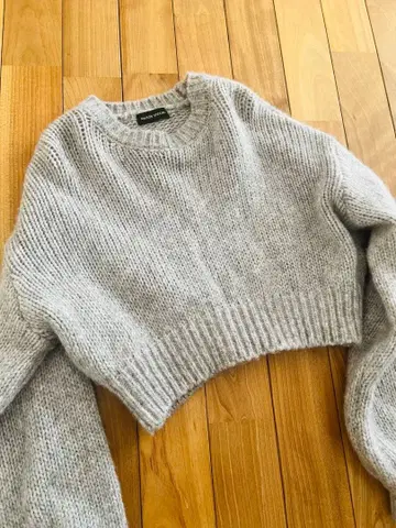 MAISON special 이번 시즌 크롭 니트 스웨터 긴팔