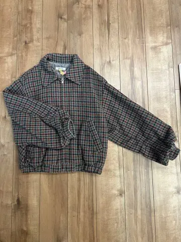 MOUSSY 그레이 계열 체크 무늬 자켓 FREE