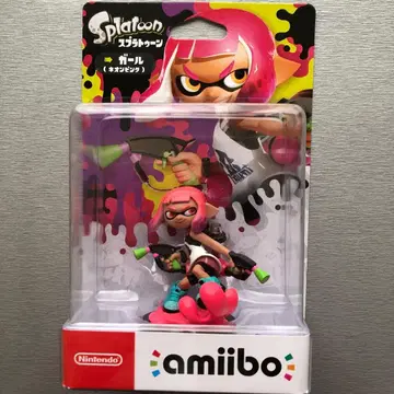 닌텐도 스프라툰 amiibo 네온 핑크 미개봉 새상품!