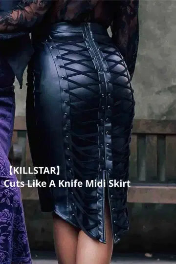 [KILLSTAR] Cuts Like A Knife Midi Skirt